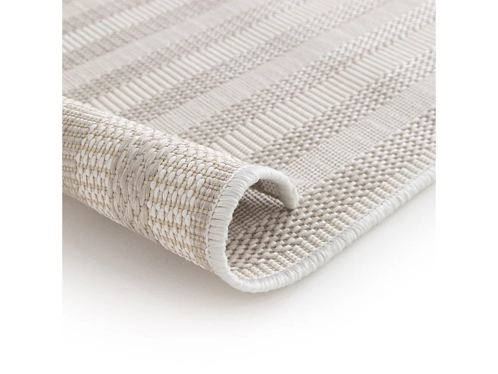 Bizana - Tapis d’extérieur à motif géométrique -  Beige - 120x170cm