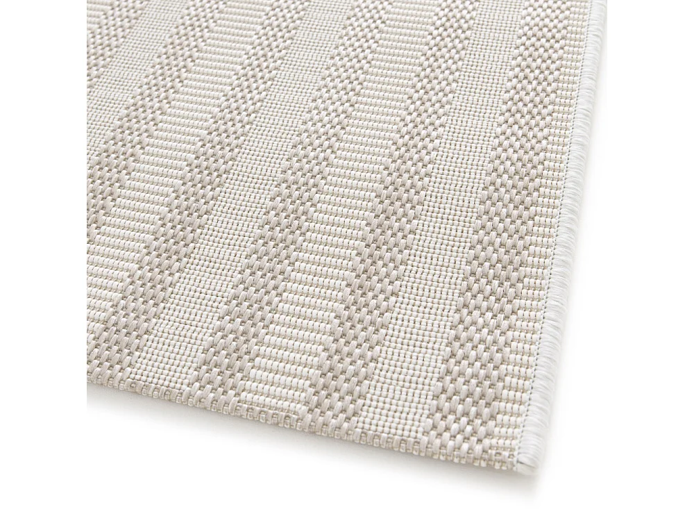 Bizana - Tapis d’extérieur à motif géométrique -  Beige - 120x170cm