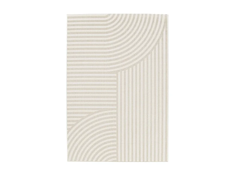 Bizana - Tapis d’extérieur à motif géométrique -  Beige - 120x170cm