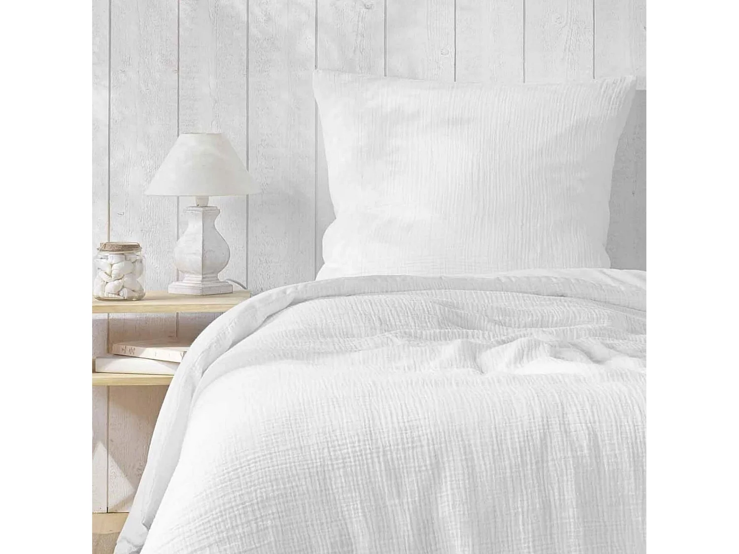 Bettwäsche aus Baumwoll-Gaze 140 x 200 cm