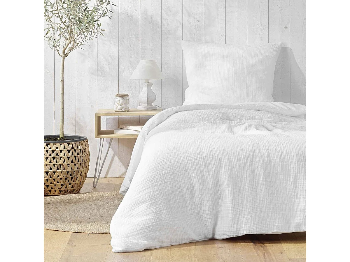 Juego de sábanas de gasa de algodón 140 x 200 cm