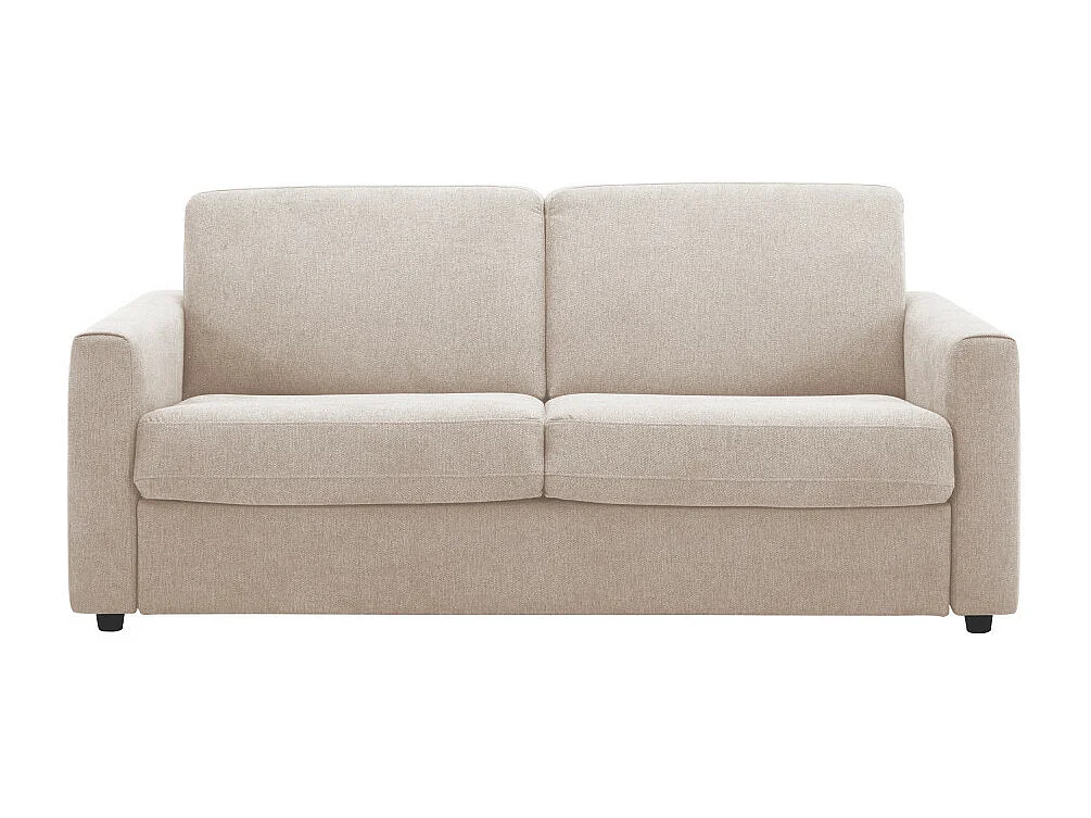 Morena - Canapé convertible express 3 places en tissu - Beige