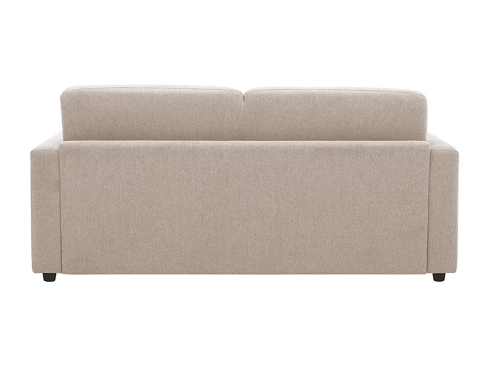 Morena - Canapé convertible express 3 places en tissu - Beige