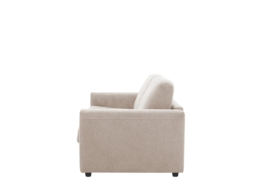 Morena - Canapé convertible express 3 places en tissu - Beige