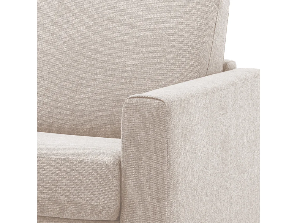 Canapé convertible express 3 places en tissu beige MORENA