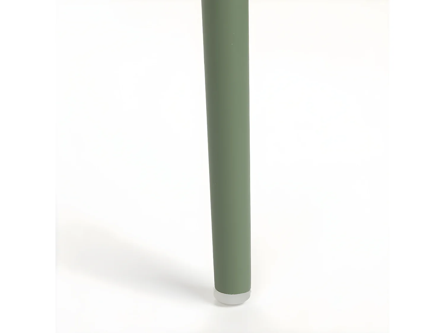 Jeffrey - Lot de 4 chaises en plastique, tissu et métal - Vert