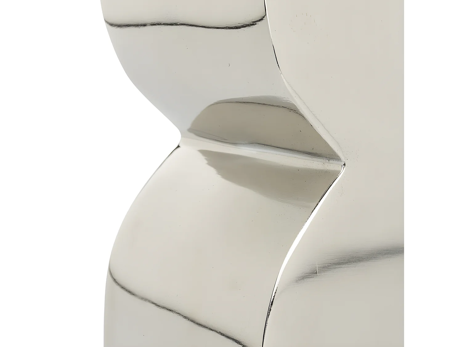 Cones - Table d'appoint en métal 30x21cm - Chrome