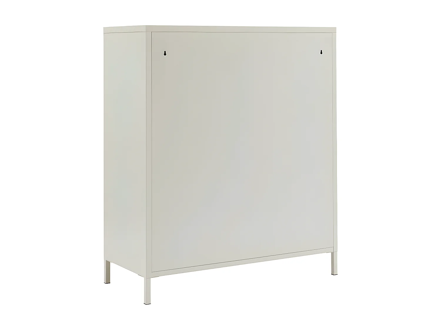 Nino - Commode 6 tiroirs en métal PANTONE L90cm - Beige