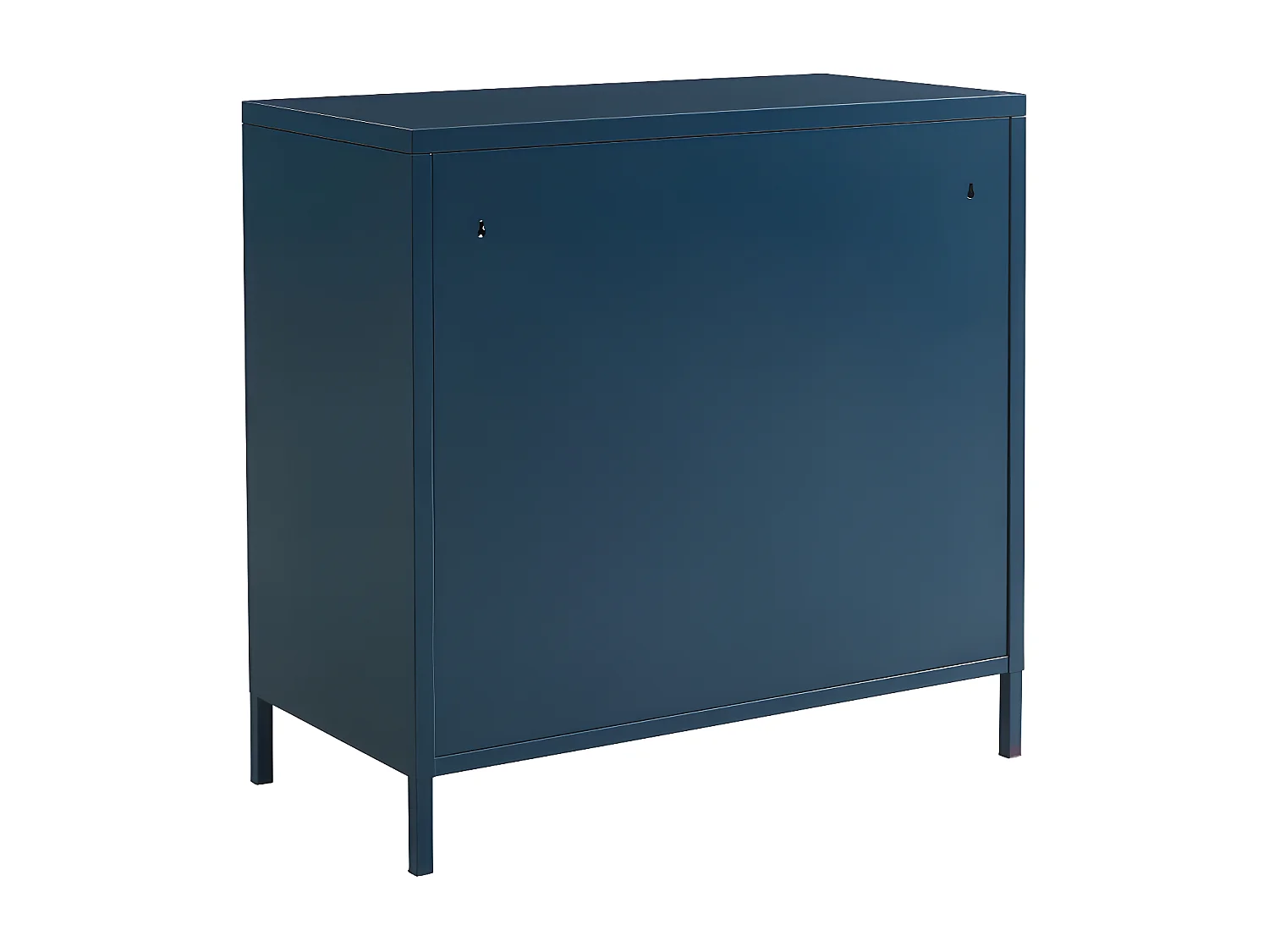 Nino - Commode 4 tiroirs en métal PANTONE L80cm - Bleu nuit