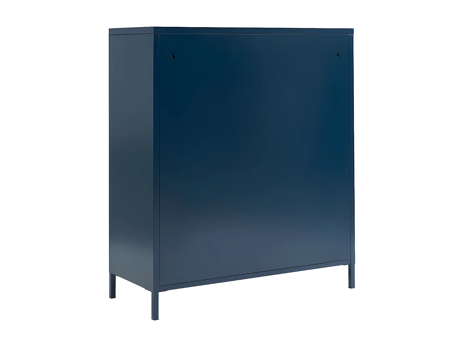 Nino - Commode 6 tiroirs en métal PANTONE L90cm - Bleu nuit