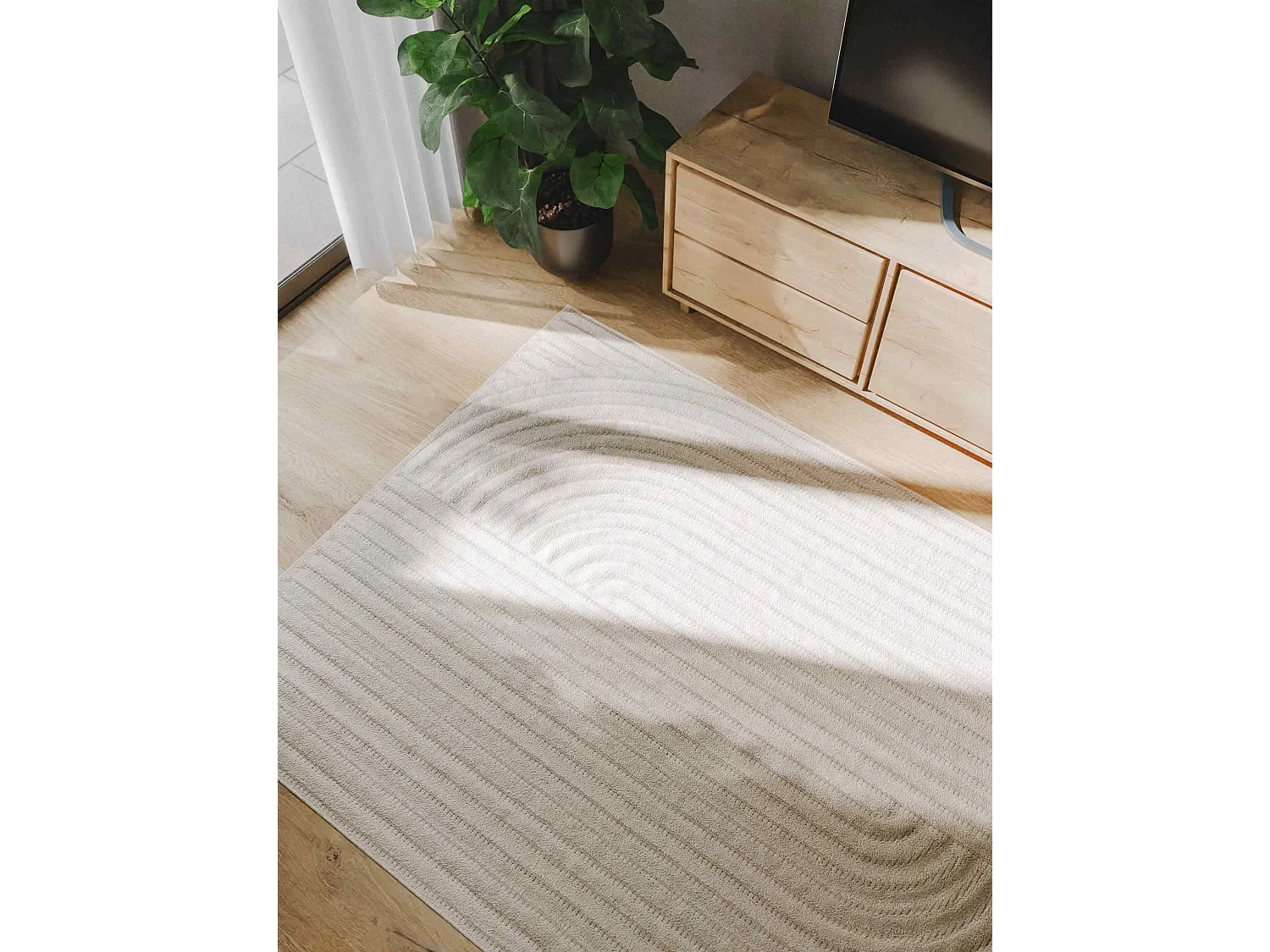 Tapis Leo Crème 140x200 cm