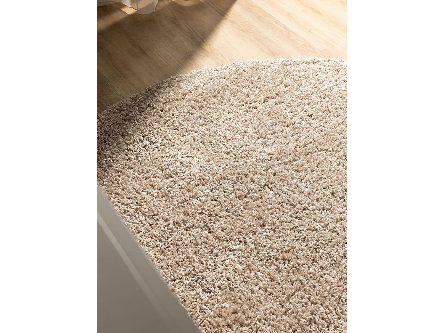 Tapis à poils longs Soho Beige ø 120 cm rond
