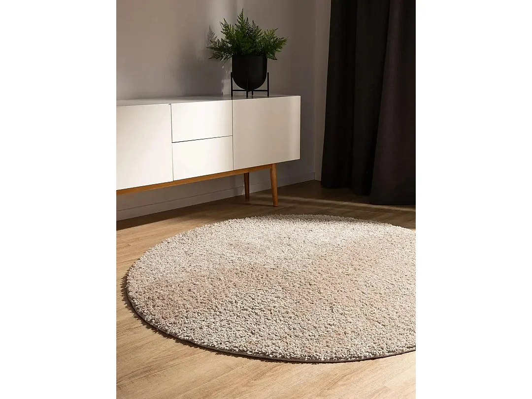 Tapis à poils longs Soho Beige ø 200 cm rond