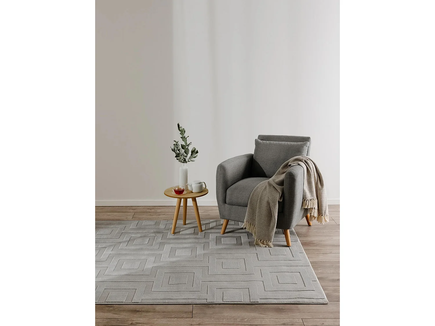 Tapis Claire Gris 140x200 cm