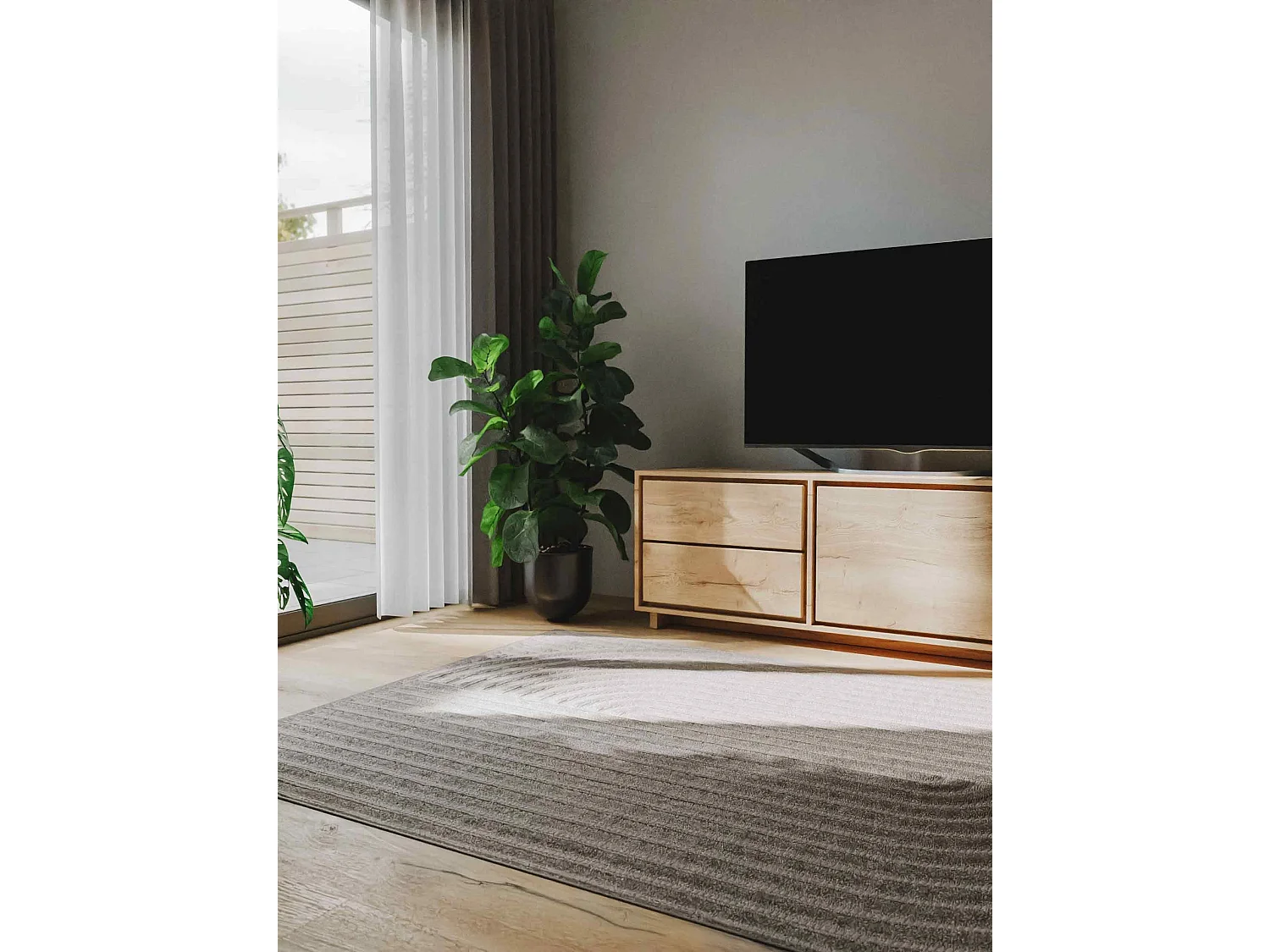 Tapis Leo Gris clair 300x400 cm