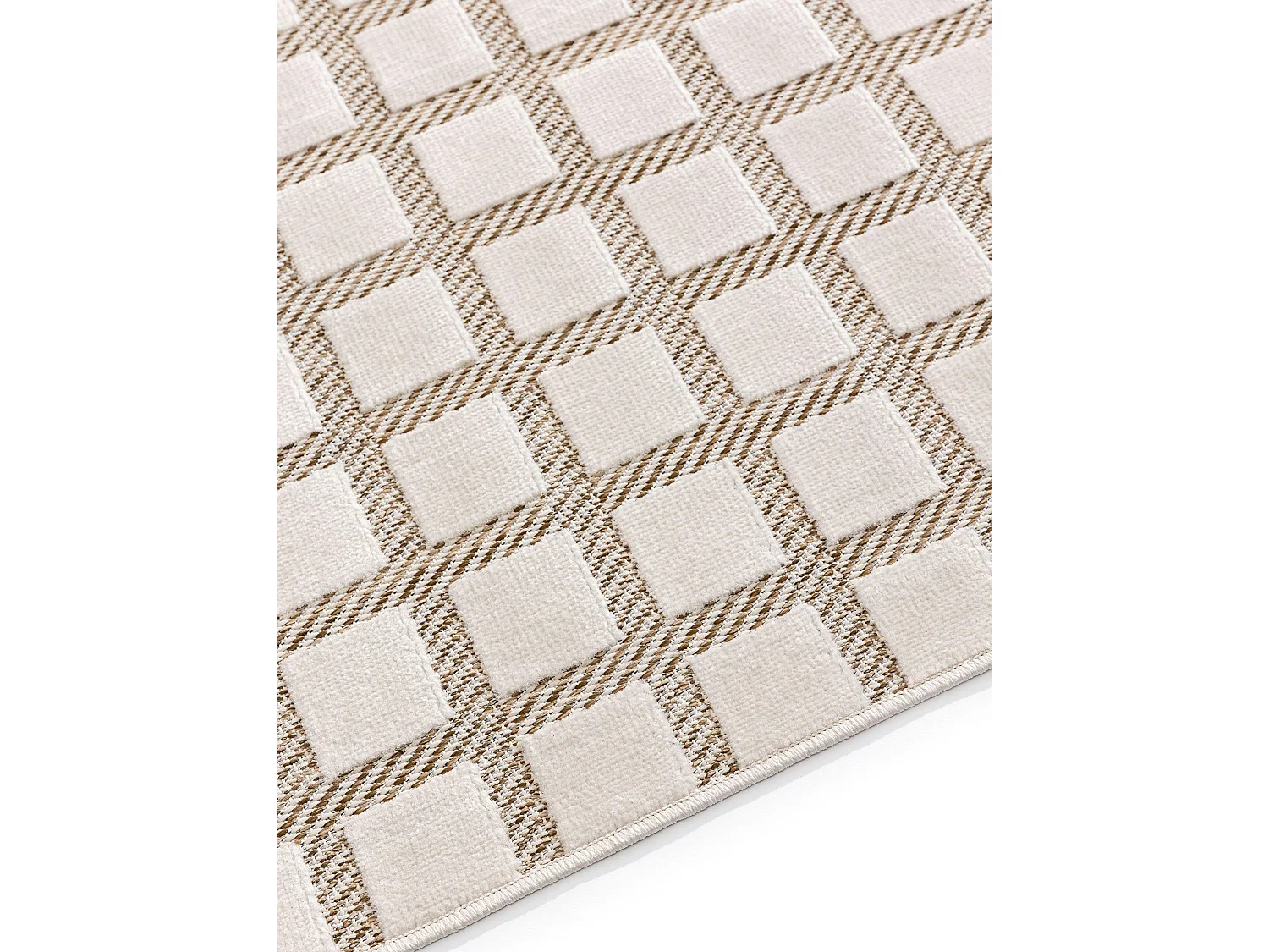 Tapis d'extérieur & intérieur Kaleo Crème/Beige 80x150 cm