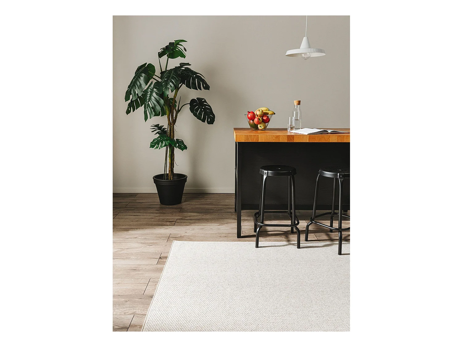 Tapis d'extérieur & intérieur Iowa Crème 300x400 cm