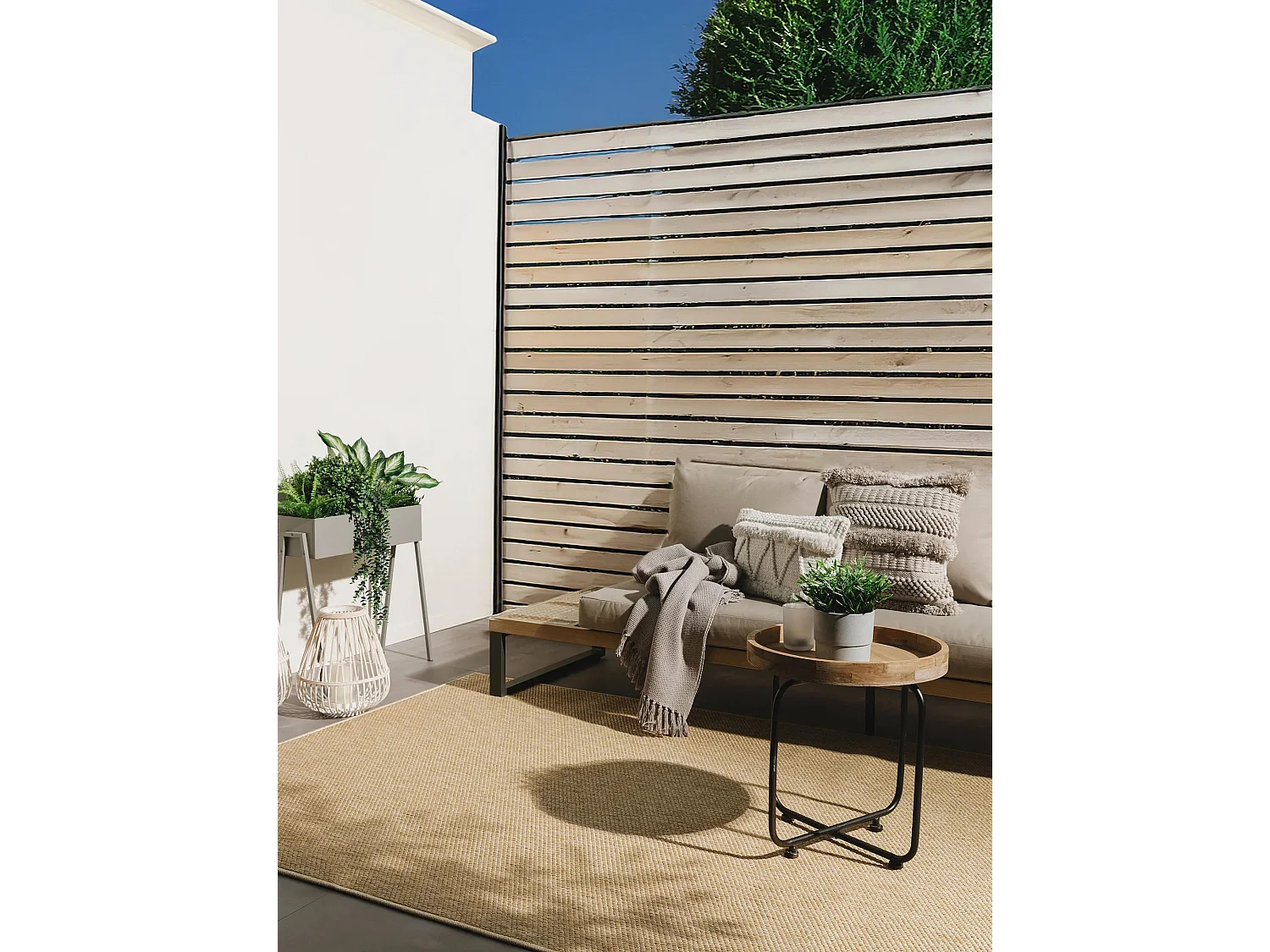 Tapis d'extérieur & intérieur Iowa Beige 120x170 cm