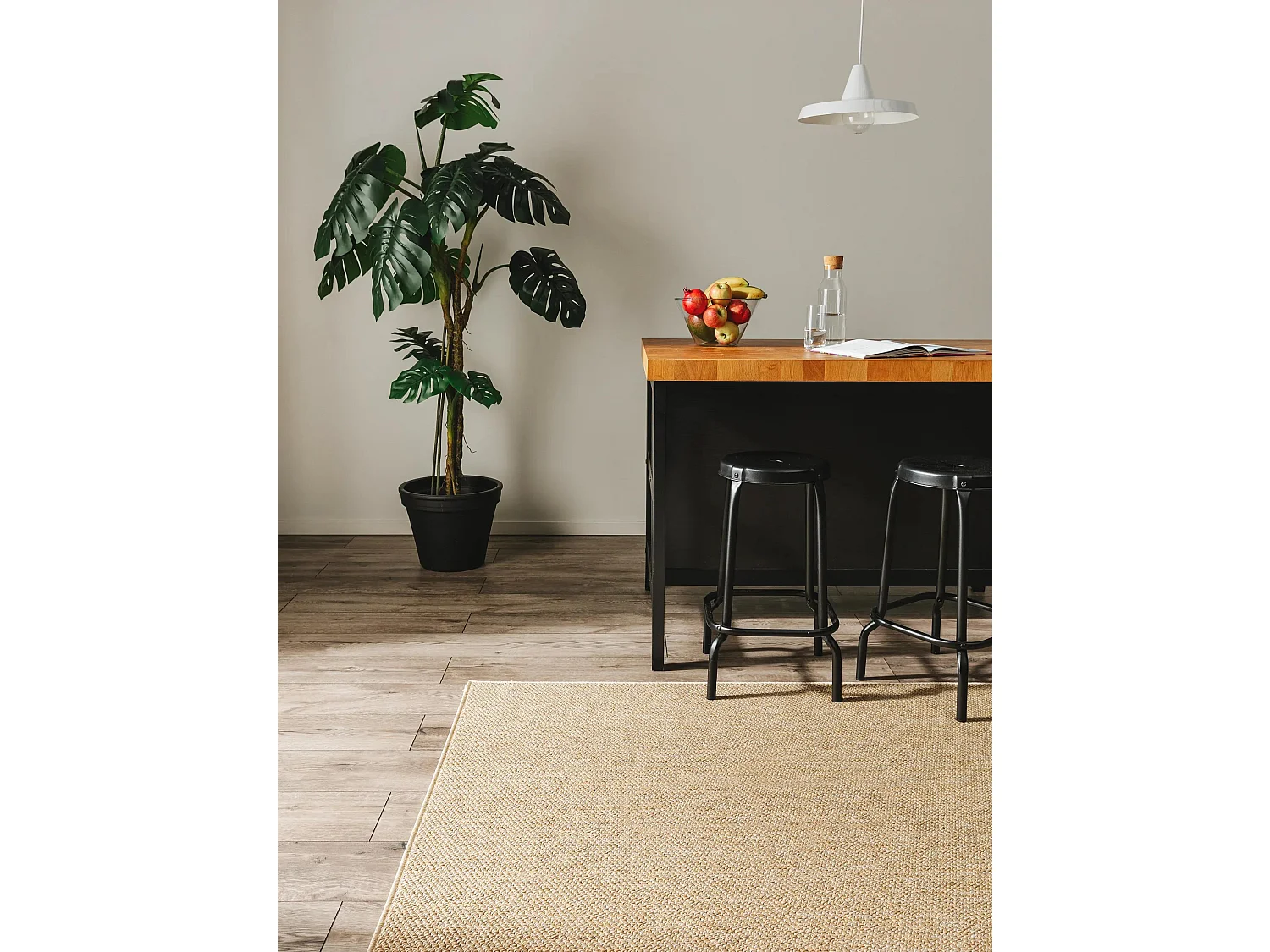 Tapis d'extérieur & intérieur Iowa Beige 120x170 cm