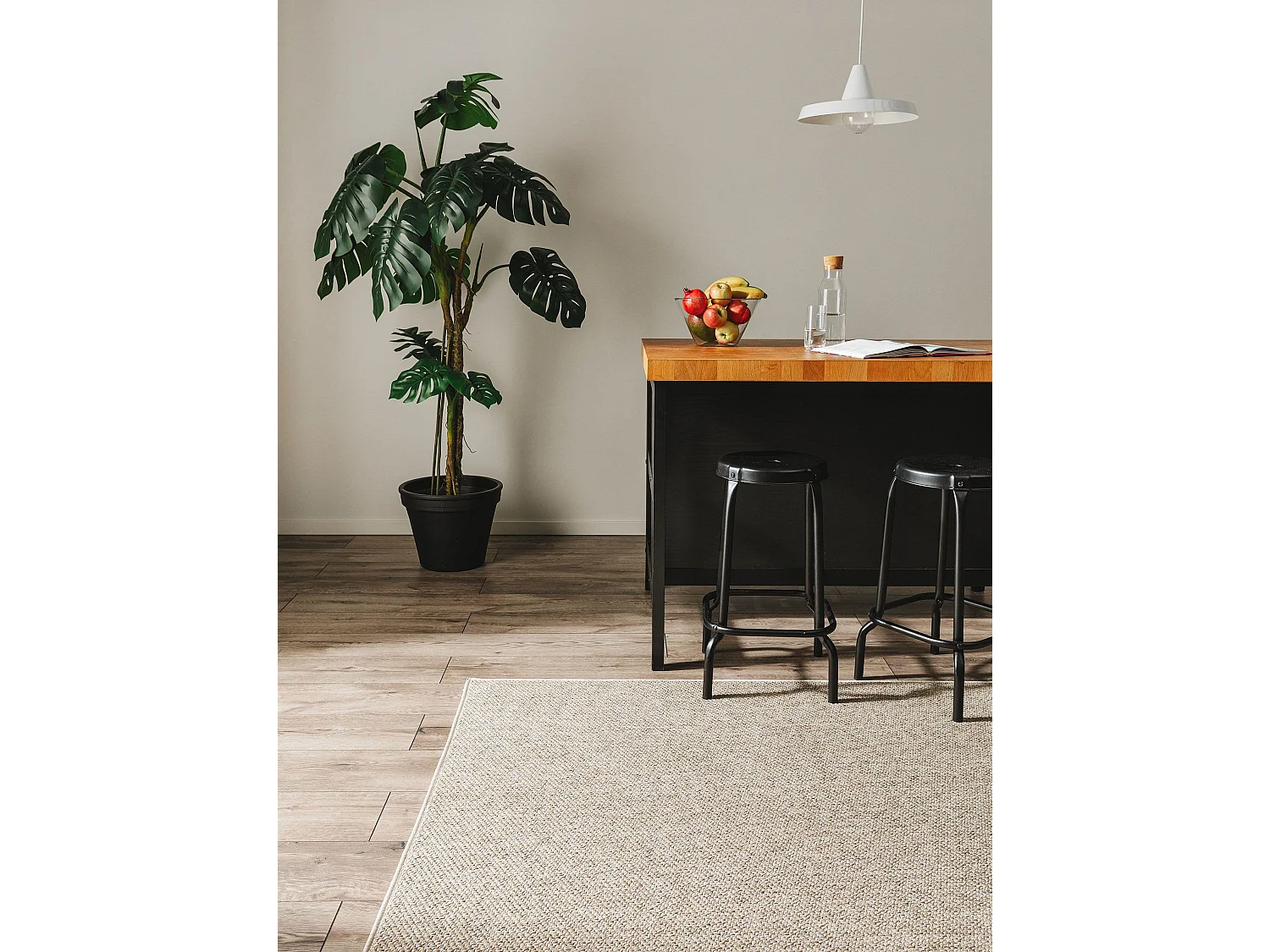 Tapis d'extérieur & intérieur Iowa Taupe 80x150 cm