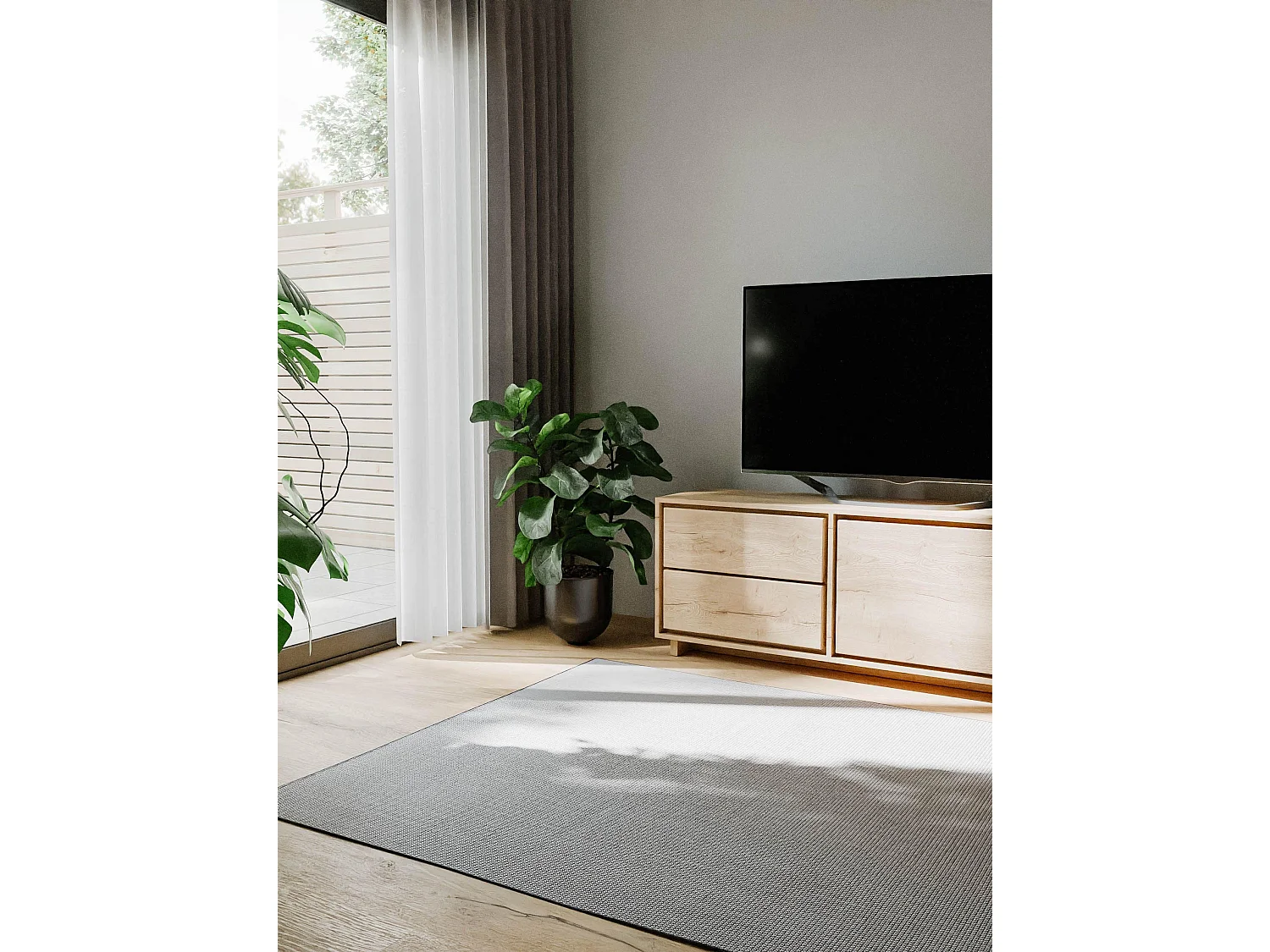 Tapis d'extérieur & intérieur Lou Bleu 300x400 cm