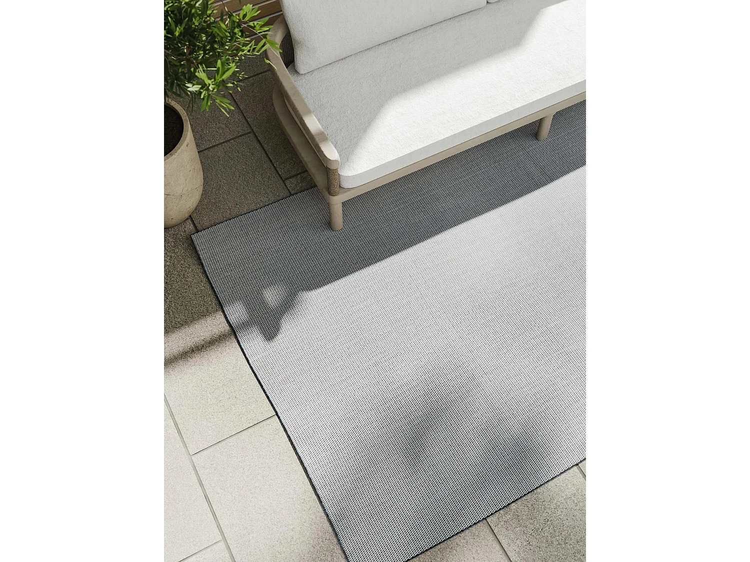 Tapis d'extérieur & intérieur Lou Bleu 300x400 cm