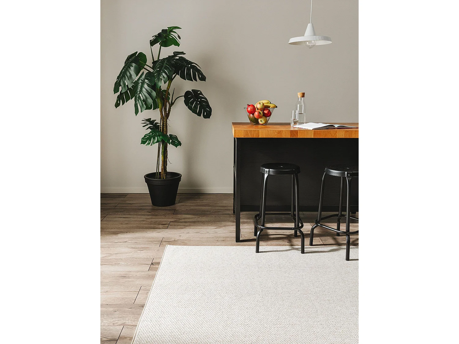 Tapis d'extérieur & intérieur Iowa Crème 120x170 cm