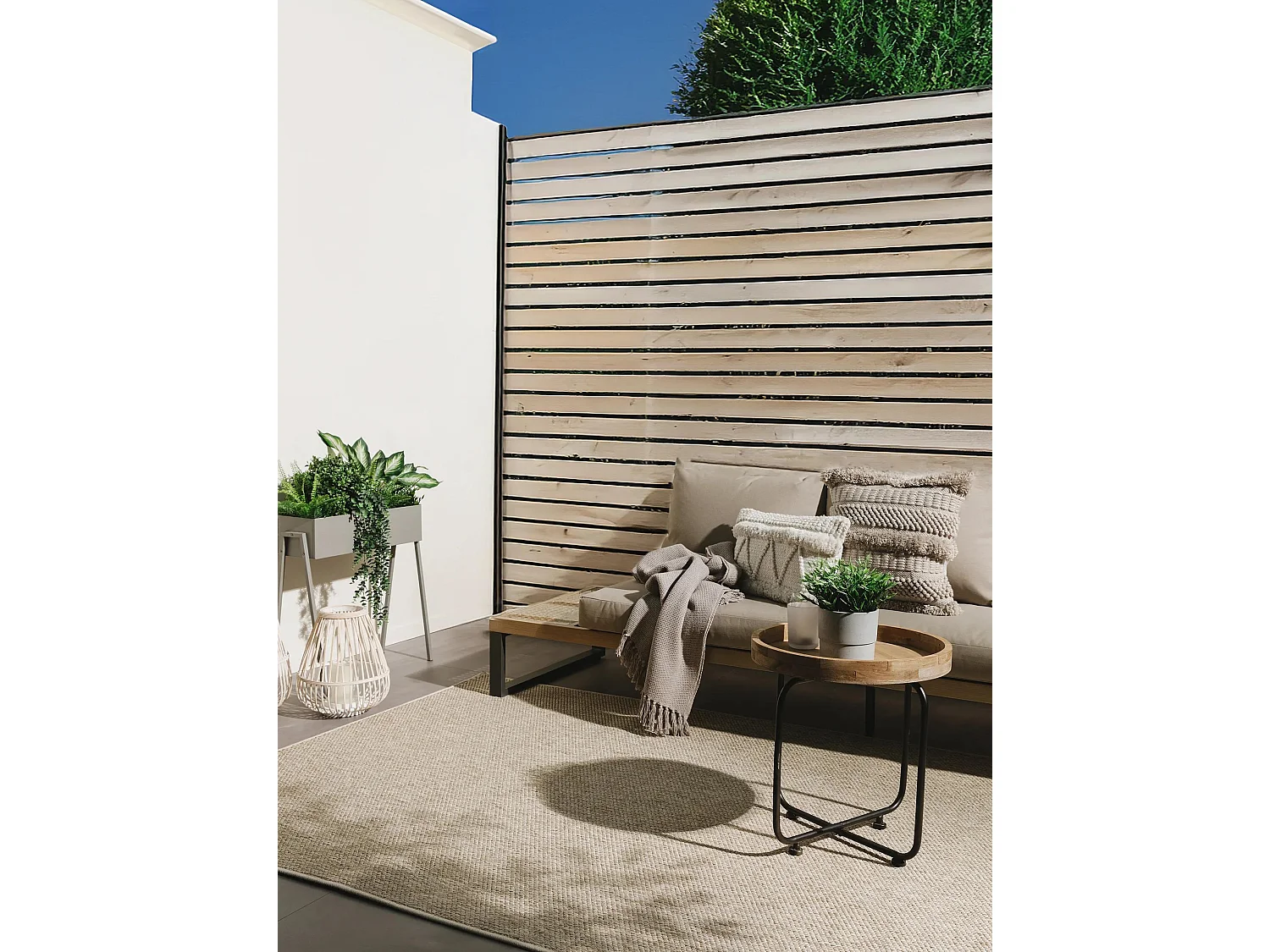 Tapis d'extérieur & intérieur Iowa Taupe 200x300 cm