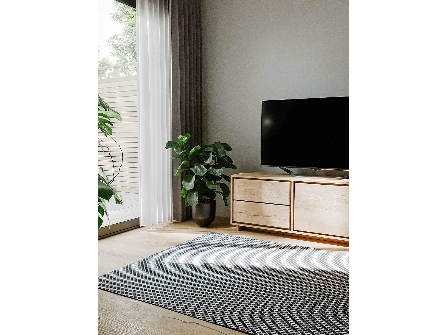 Tapis d'extérieur & intérieur Lou Bleu 200x300 cm