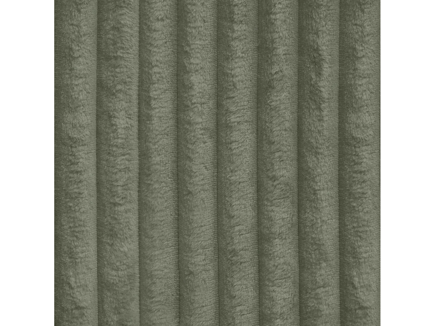 Canapé d'angle réversible avec fonction de couchage - en velours côtelé vert olive - LEO