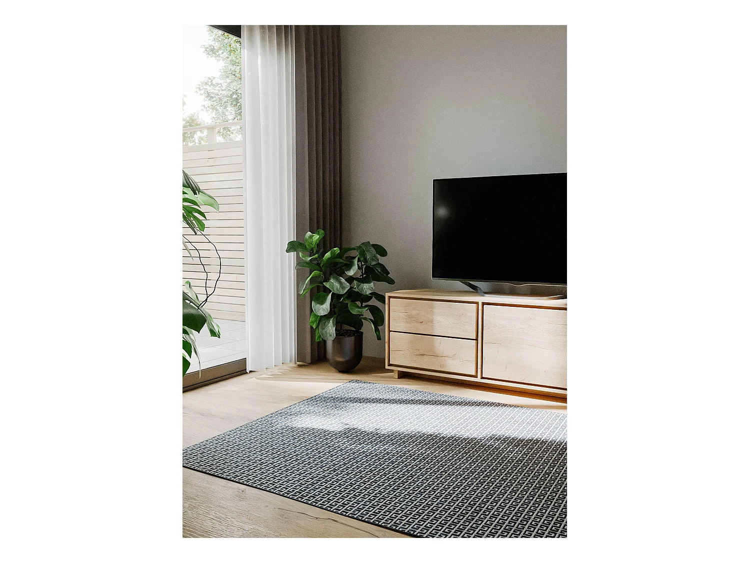 Tapis d'extérieur & intérieur Lou Bleu 240x350 cm
