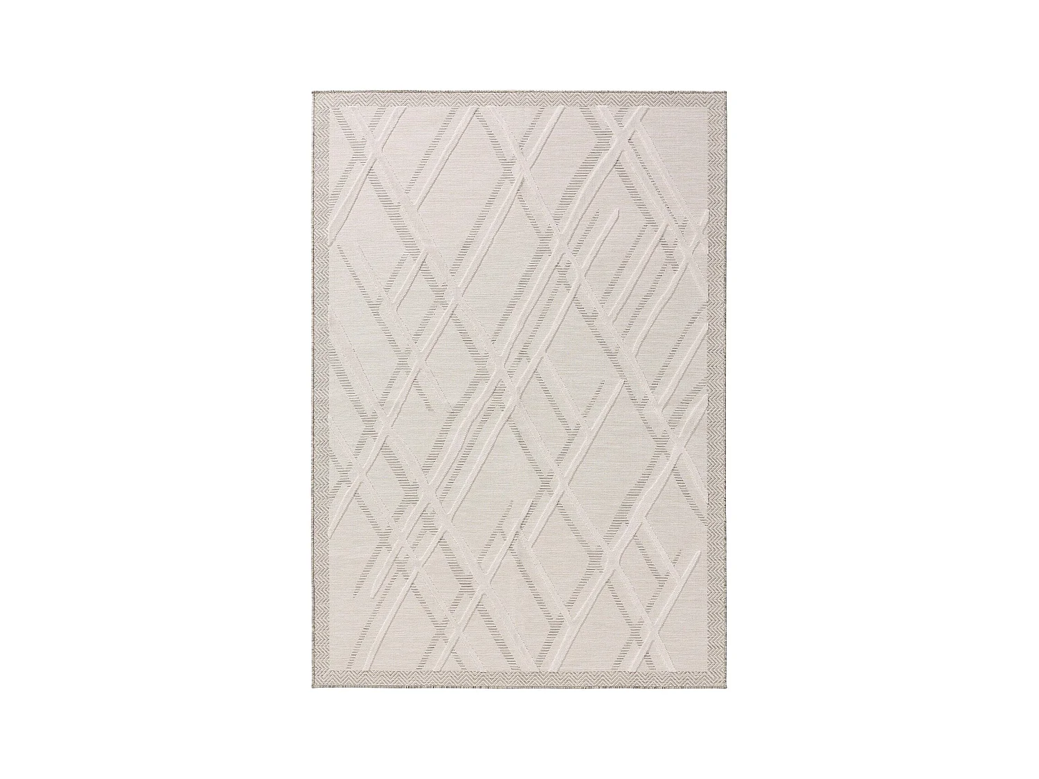 Tapis d'extérieur & intérieur Flora Crème 160x230 cm