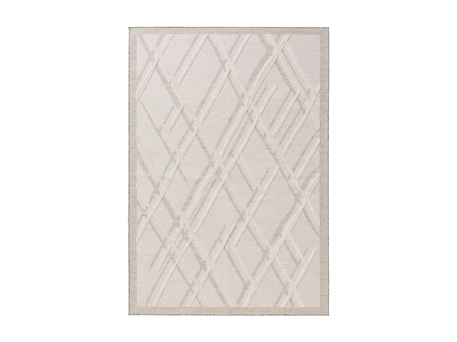 Tapis d'extérieur & intérieur Flora Crème 240x350 cm