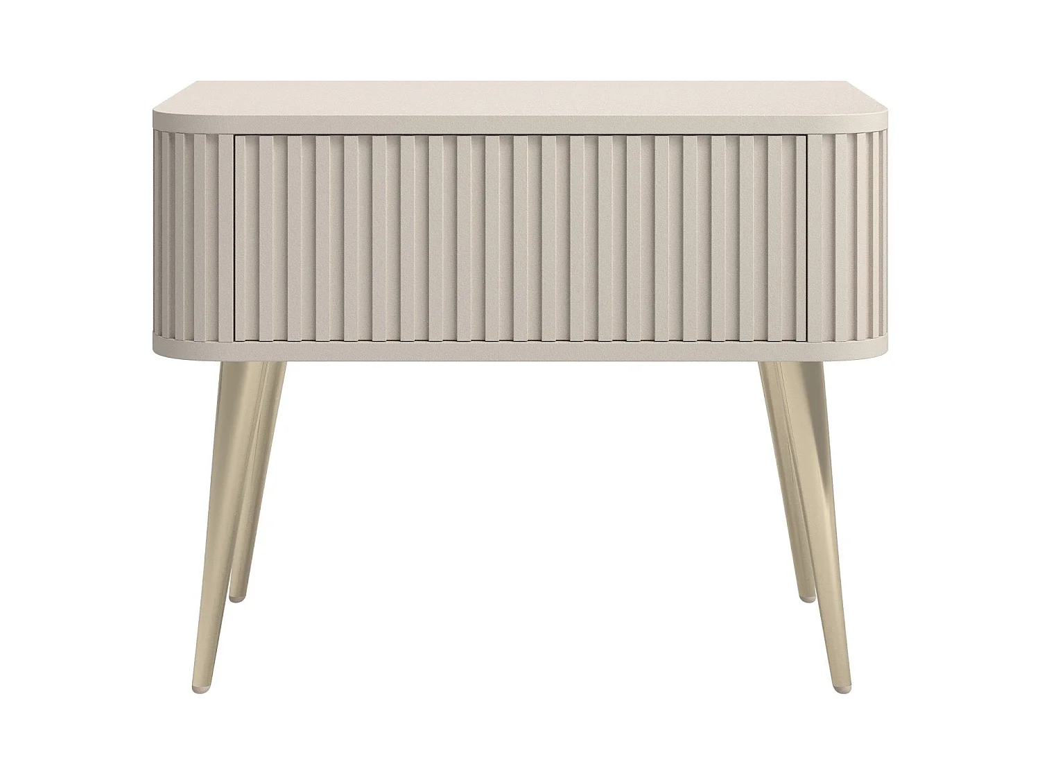 Table de chevet - avec tiroir - grège - OVARLO