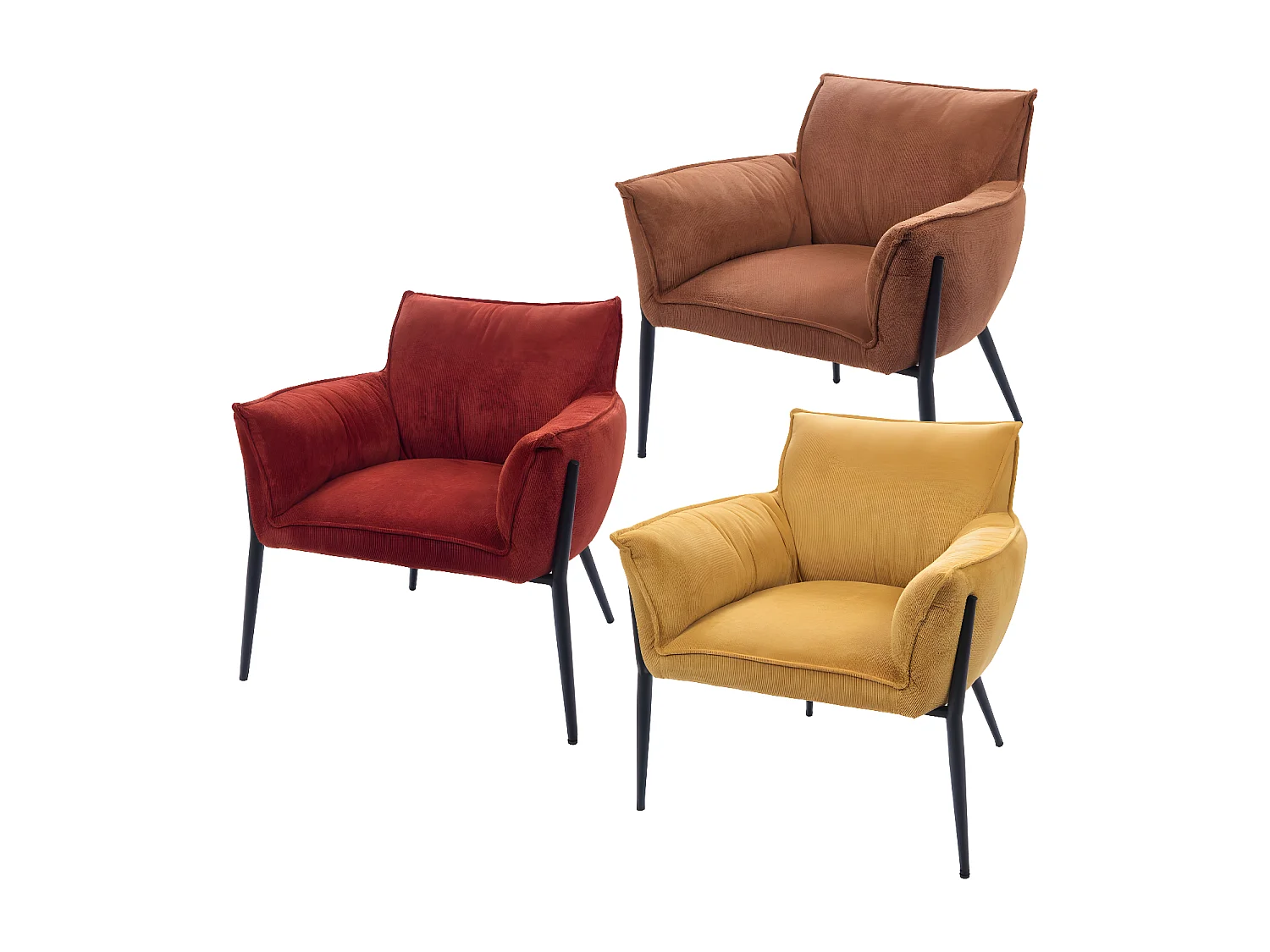 Fauteuil orange Rosie