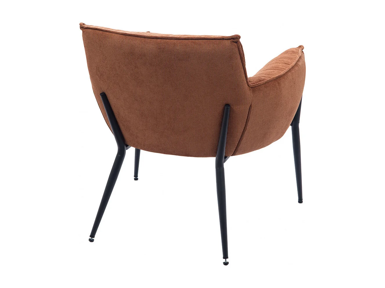 Fauteuil en tissu orange Rosie