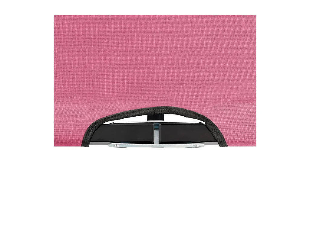 Doppelliege Klappbar Rosa Stahl