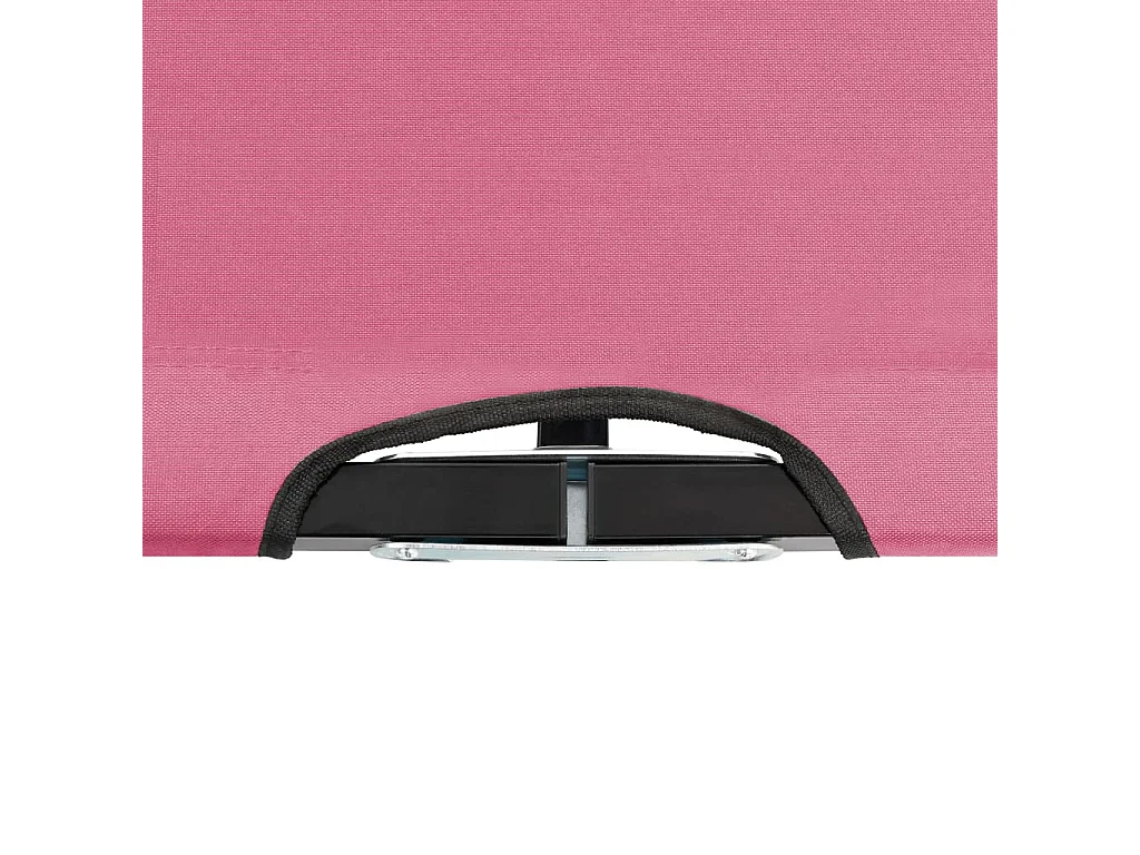Lettino Prendisole Pieghevole Due Persone Rosa in Acciaio