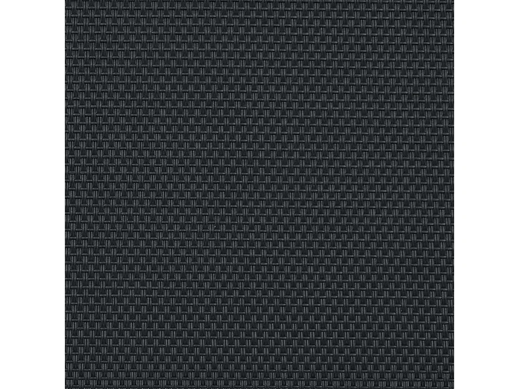 Chaises longues lot de 2 noir bois d'acacia solide et textilène