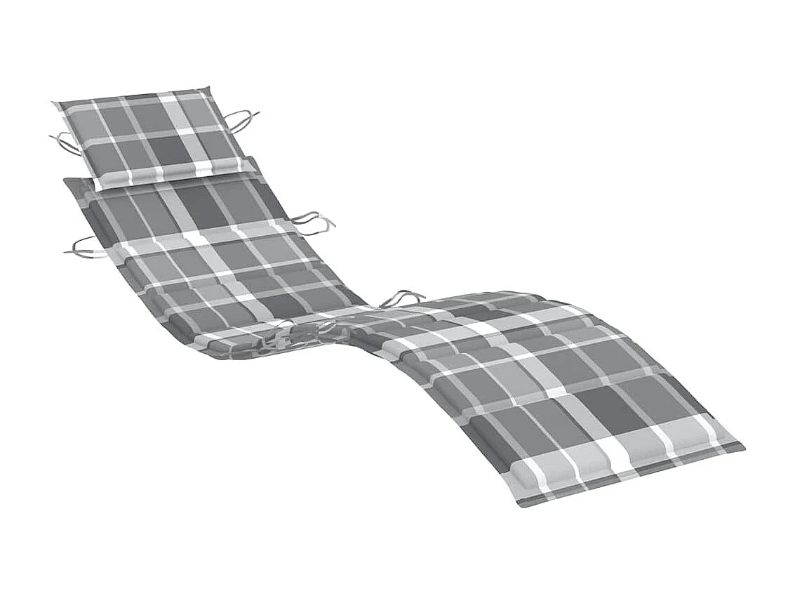 Sonnenliegen 2 Stk. mit Tisch und Auflagen Massivholz Akazie