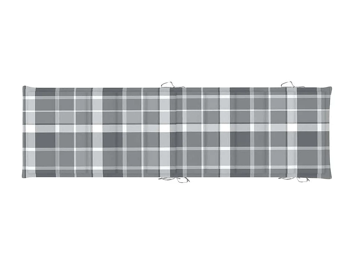 Sonnenliegen 2 Stk. mit Tisch und Auflagen Massivholz Akazie