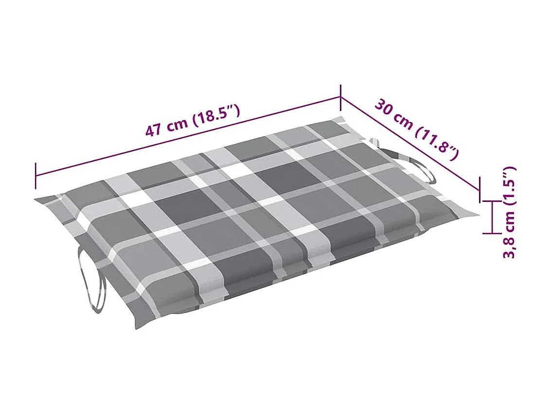 Sonnenliegen 2 Stk. mit Auflagen Massivholz Akazie