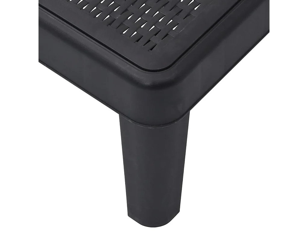 Chaise longue réglable en hauteur à 4 positions polypropylène