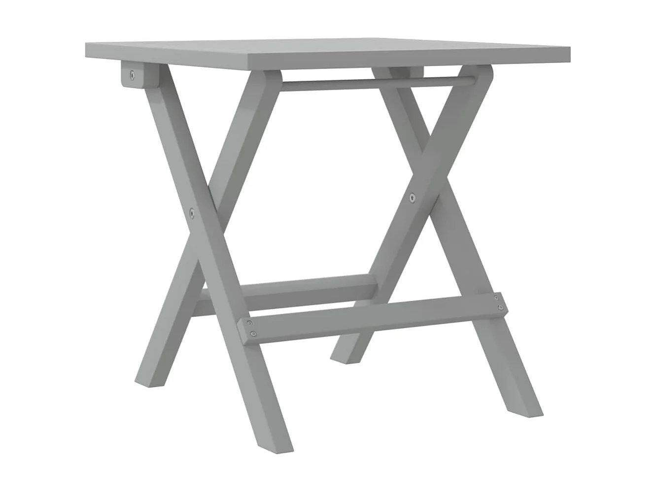 Espreguiçadeira com mesa madeira de acácia maciça cinzento