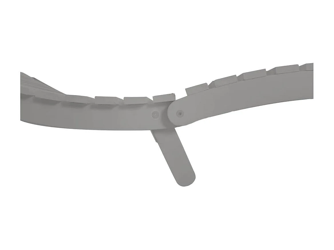 Espreguiçadeira com mesa madeira de acácia maciça cinzento