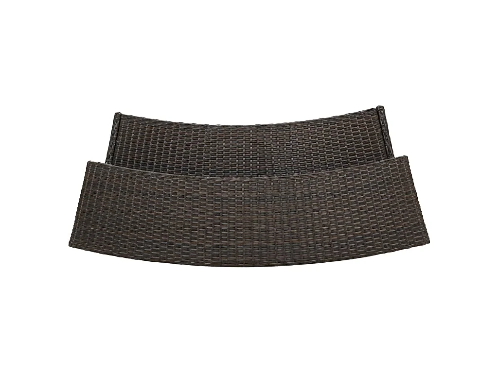 Tavolo da Bar per Esterni Marrone 120x55x110 cm in Polyrattan