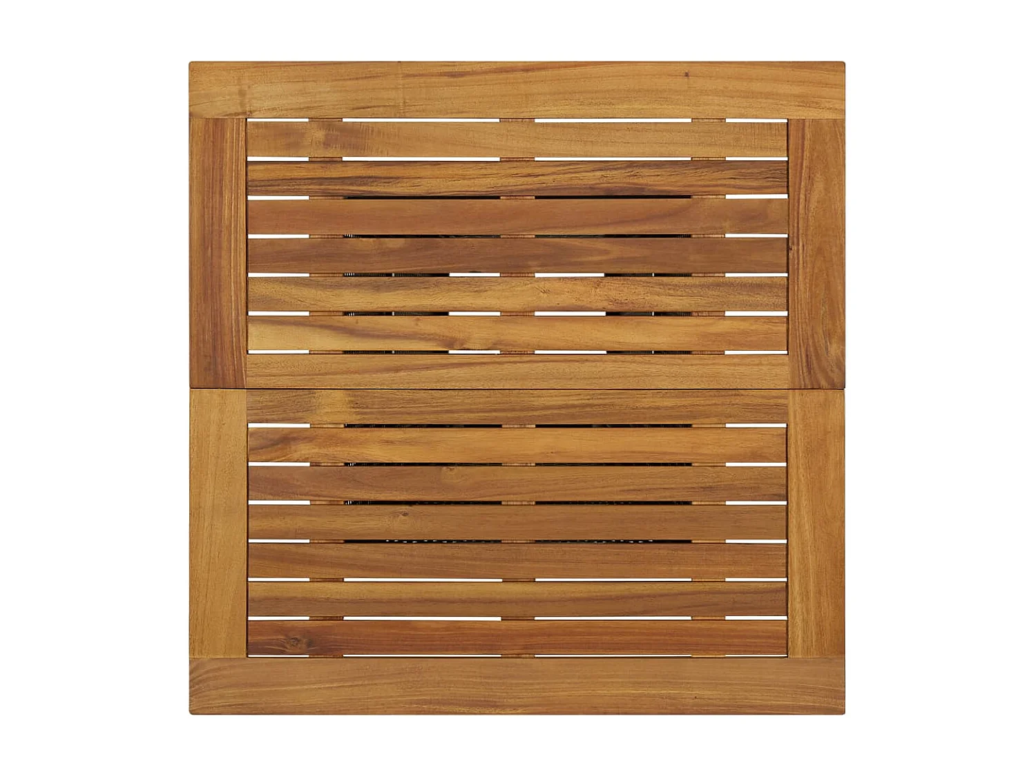 Tavolino da Tè Nero 80x80x110 cm Polyrattan e Massello Acacia