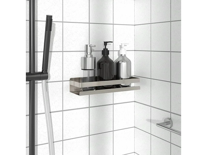 Étagère de douche 30x10x6 cm acier inoxydable 304 brossé