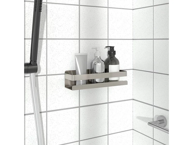 Étagère de douche 23x6,5x6 cm acier inoxydable 304 brossé