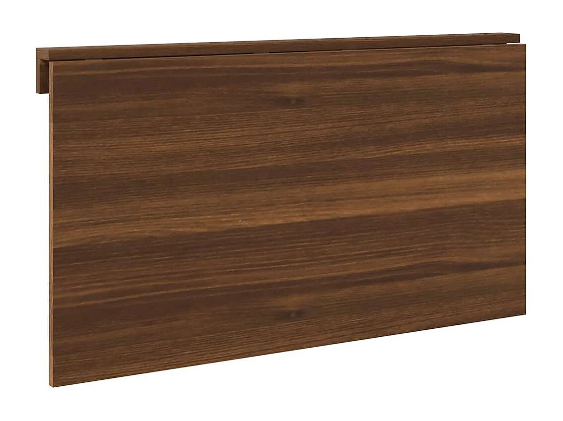 Wandtafel inklapbaar 100x60x56 cm bewerkt hout bruineiken